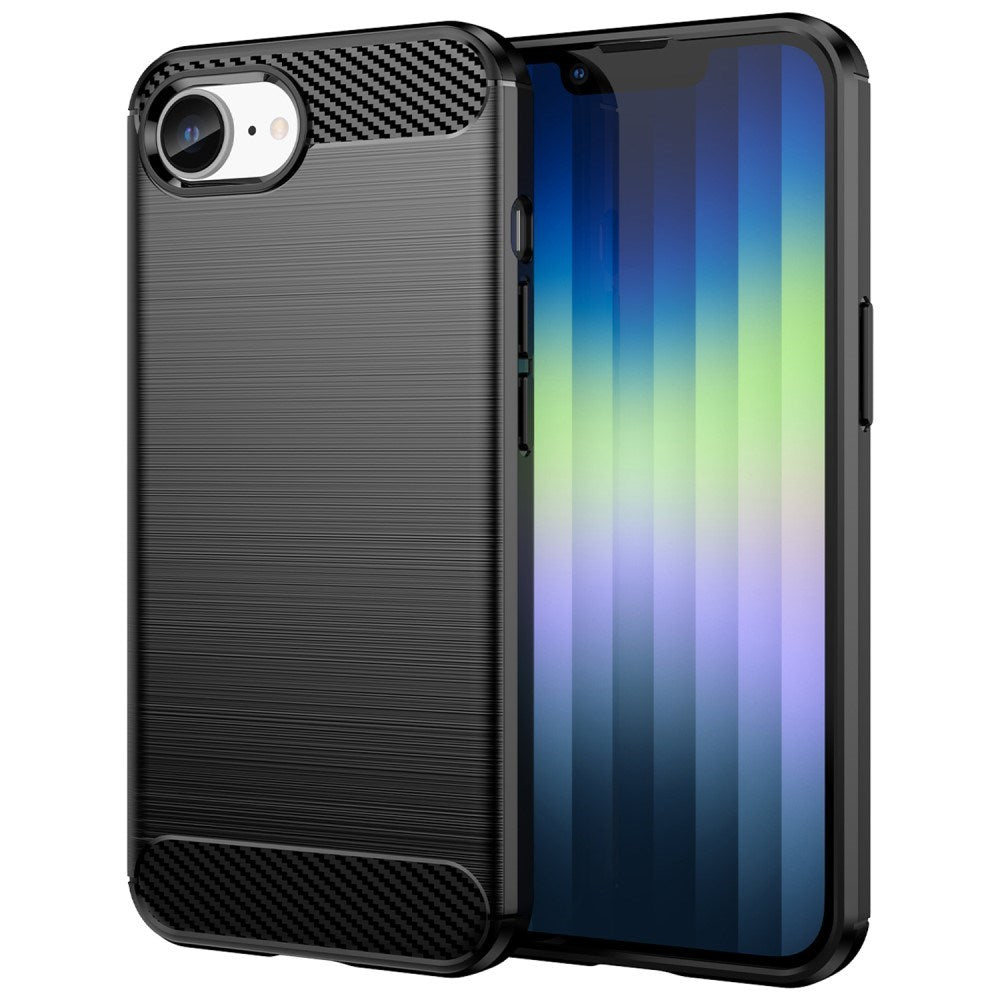 EIDERWOOD iPhone 17e / 16e Brushed Carbon Mobil Cover - Sort