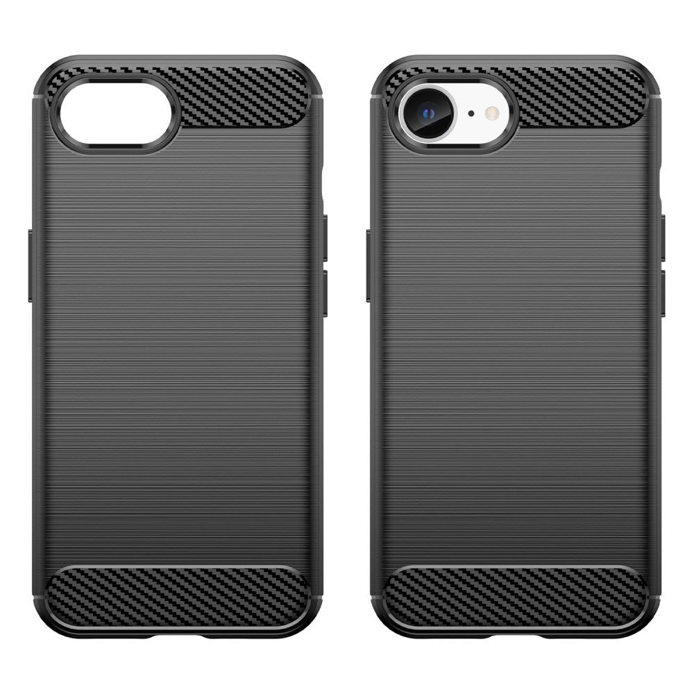 EIDERWOOD iPhone 17e / 16e Brushed Carbon Mobil Cover - Sort