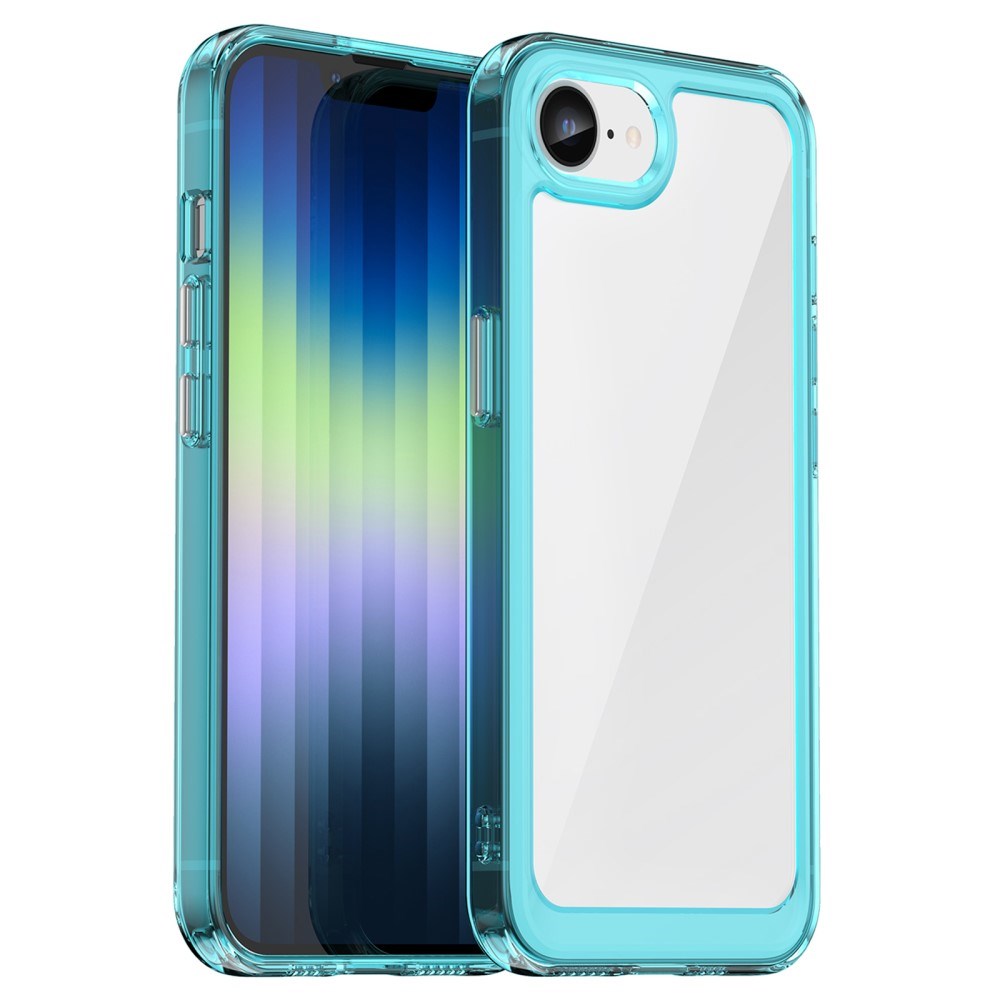 EIDERWOOD iPhone 16e Hybrid Plastik Mobil Cover - Gennemsigtig / Turkis