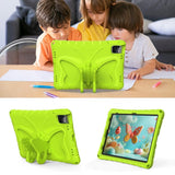 EIDERWOOD iPad Air / Pro 13" (2024) / Pro 12.9" (2022-2018) Butterfly Børne Cover m. Skulderstrop & Ståfunktion - Grøn