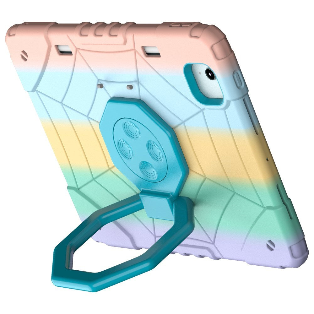 EIDERWOOD iPad Air 11" (2026 / 2025 / 2024) Børne Tablet Cover m. Kickstand & Håndtag - Regnbue