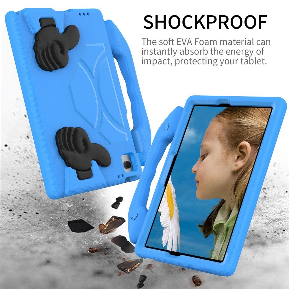 Samsung Galaxy Tab A11+ (Plus) / A9+ (Plus) EIDERWOOD Børnecover m. Ståfunktion - Blå