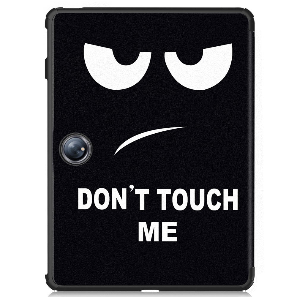 EIDERWOOD OnePlus Pad 2 Tri-Fold Kunstlæder Tablet Cover m. Vågeblus Funktion - "Don't Touch Me"