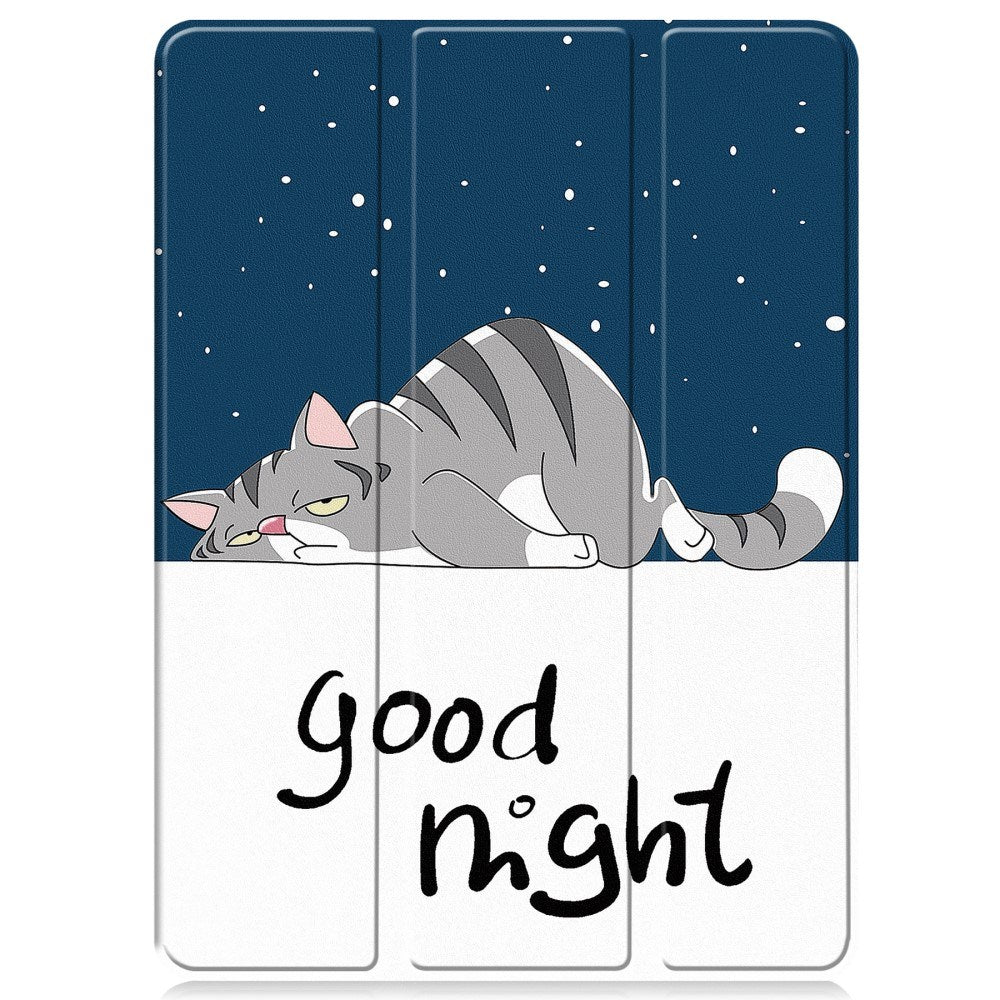 EIDERWOOD OnePlus Pad 2 Tri-Fold Kunstlæder Tablet Cover m. Vågeblus Funktion - Kat