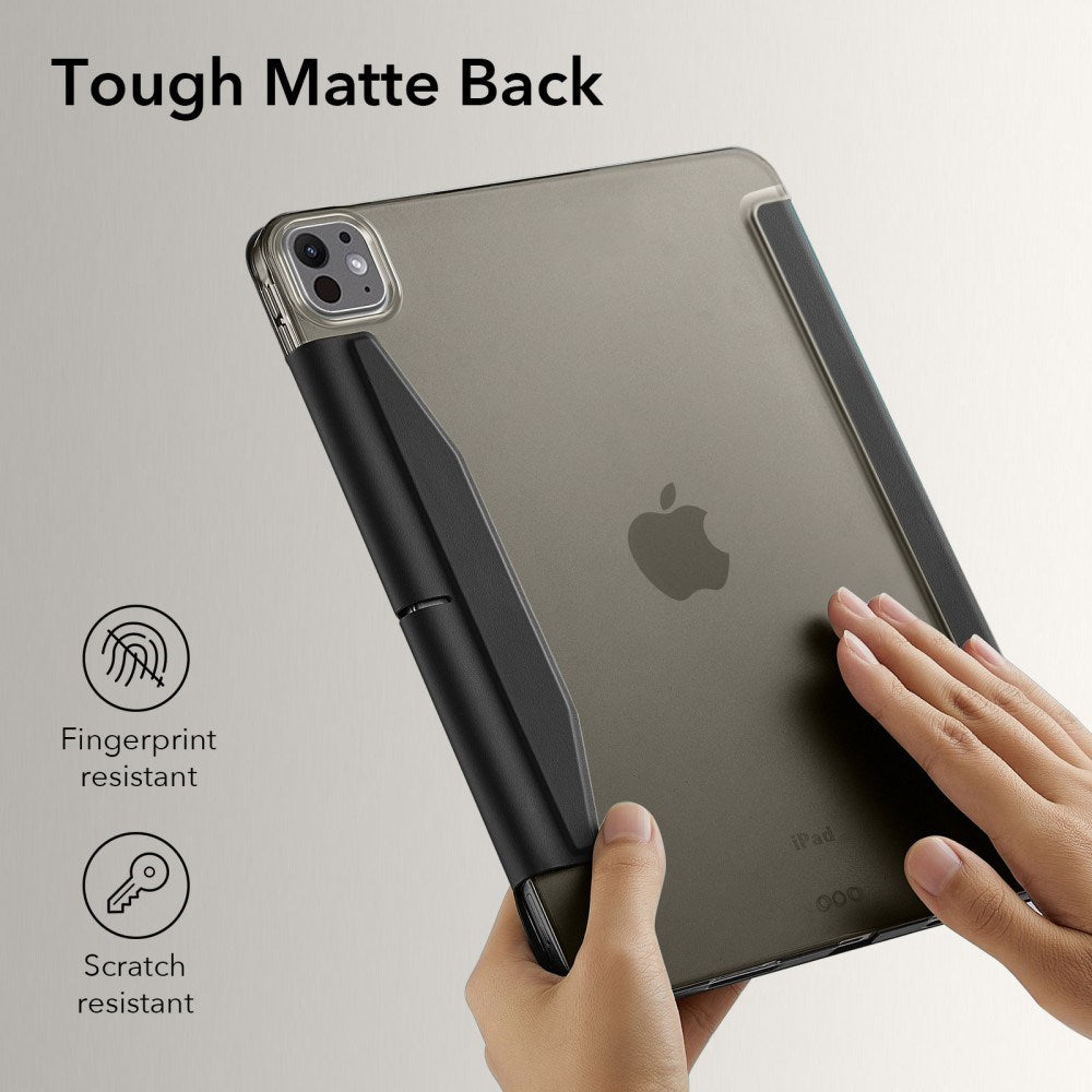 ESR iPad Pro 11" (2025 / 2024) Tri-Fold Flip Cover m. Apple Pencil Holder - Sort