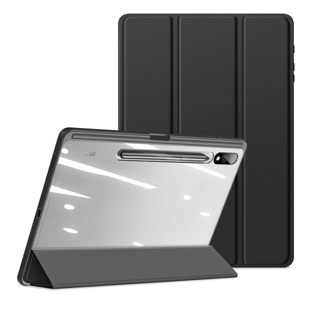 DUX DUCIS TOBY Samsung Galaxy Tab S10 Plus - Shockproof Flip Cover m. Penholder - Sort - (DEMO)
