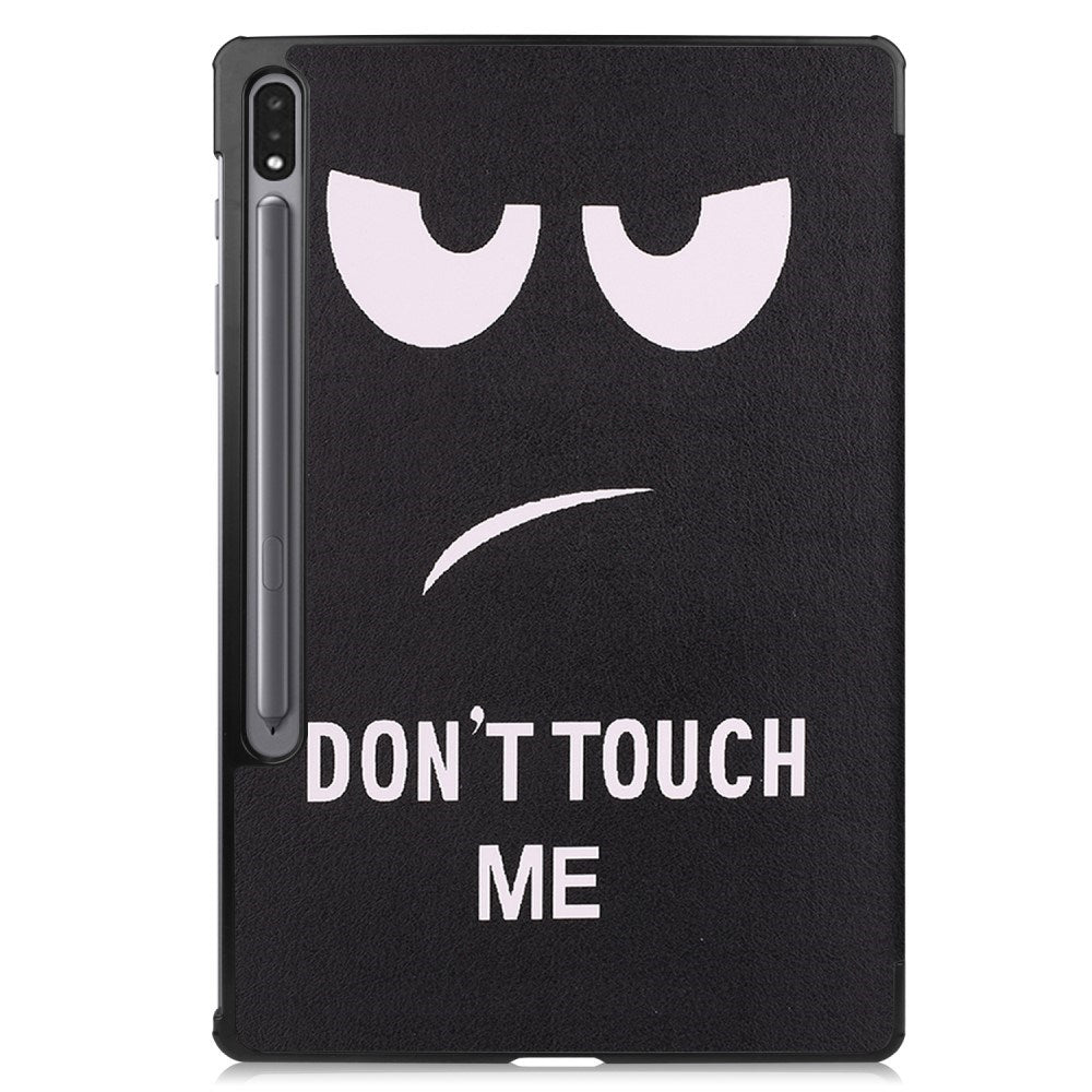 EIDERWOOD Samsung Galaxy Tab S10 Plus - Vegansk Læder Cover m. Mønster - "Don't Touch Me"