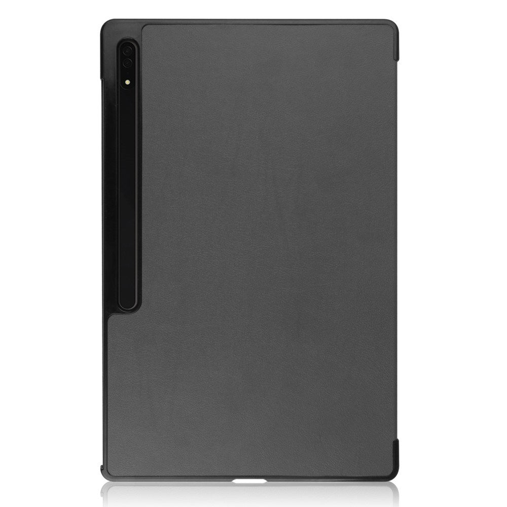 EIDERWOOD Samsung Galaxy Tab S10 Ultra Tri-Fold Læder Tablet Cover m. Standerfunktion - Grå