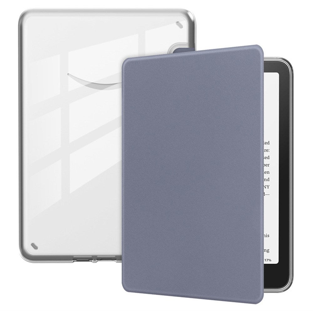 EIDERWOOD Amazon Kindle 11th Generation (2022) Kunstlæder Flip Case - Gennemsigtig / Lavendel