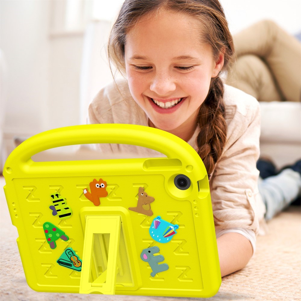 EIDERWOOD Lenovo Tab 10.1" Børne Cover m. Ståfunktion & Håndtag - Gul