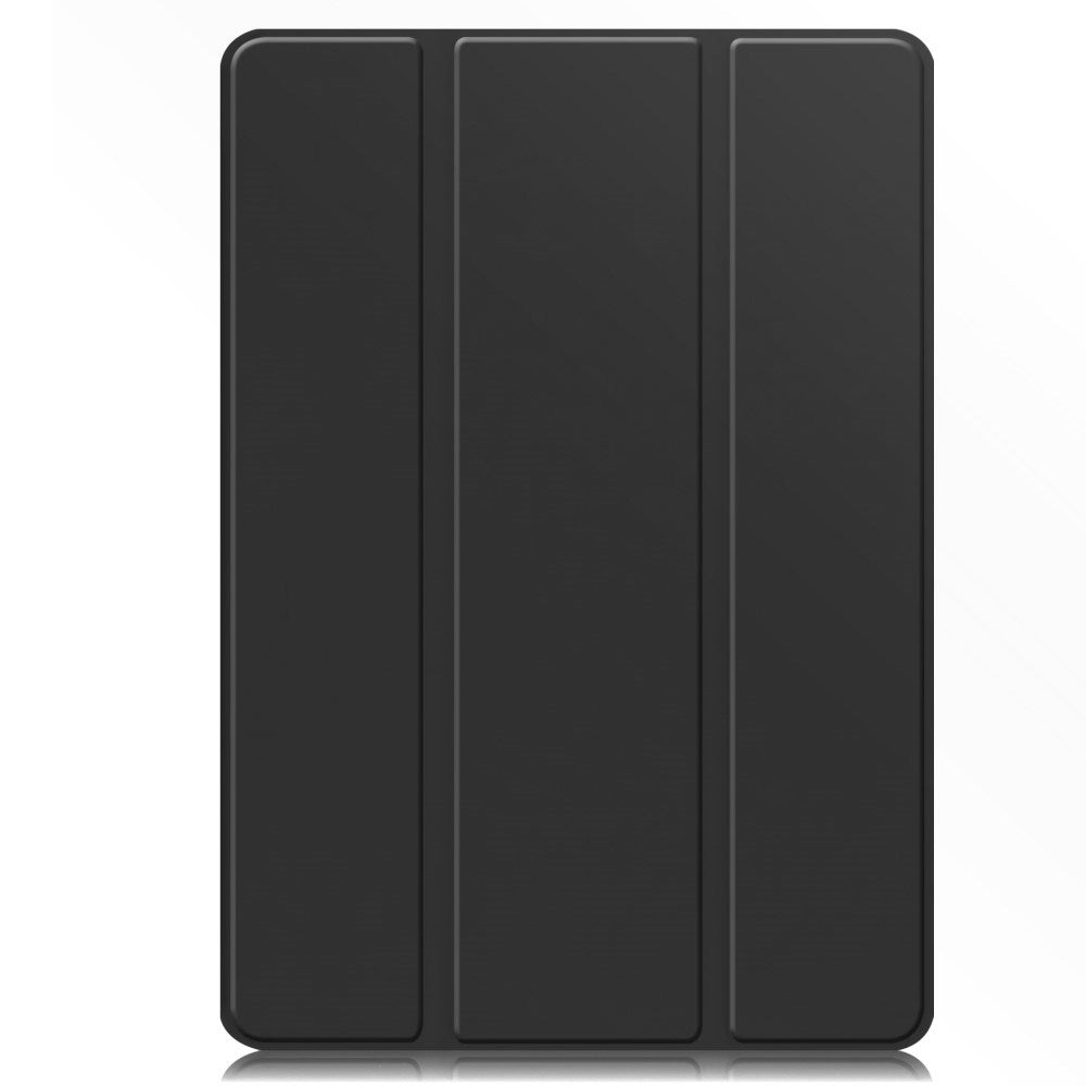 EIDERWOOD Samsung Galaxy Tab S10 FE+ (Plus) Tri-Fold Kunstlæder Tablet Cover m. Stylus Pen Holder - Sort