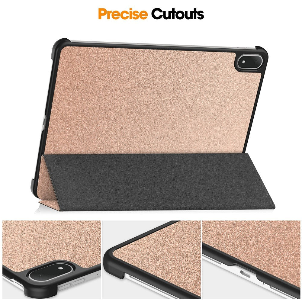 EIDERWOOD OnePlus Pad 3 Kunstlæder Flip Cover - Rose Gold