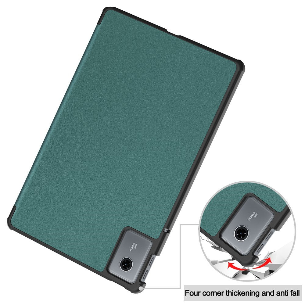 EIDERWOOD Lenovo Idea Tab / Xiaoxin Pad 11 Kunstlæder Flip Tablet Cover - Grøn