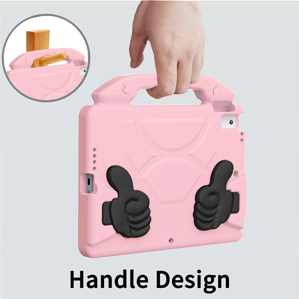 EIDERWOOD iPad 10.2" (2021 / 2020 / 2019) / Air (2019) Børne Tablet Cover m. Indbygget Ståfunktion - Lyserød