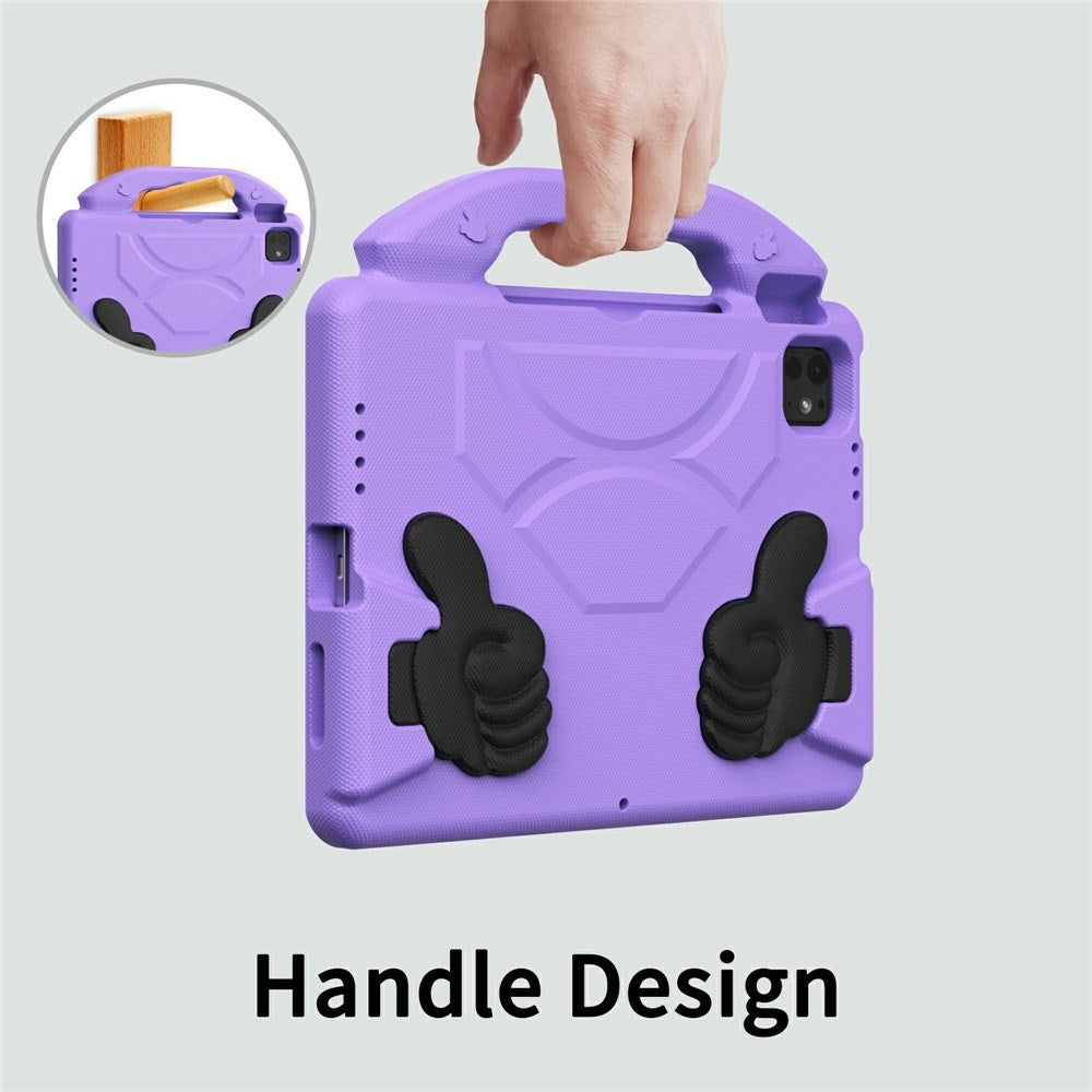 EIDERWOOD iPad Pro 11" (2025 - 2018) / Air (2022 / 2020) Børne Tablet Cover m. Indbygget Ståfunktion - Lilla