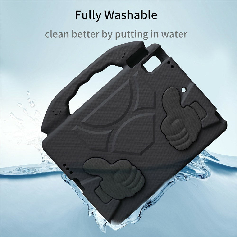 iPad 9.7" (2018 / 2017) / Air 2 / Air - EIDERWOOD Børne Cover m. Thumb Kickstand - Sort