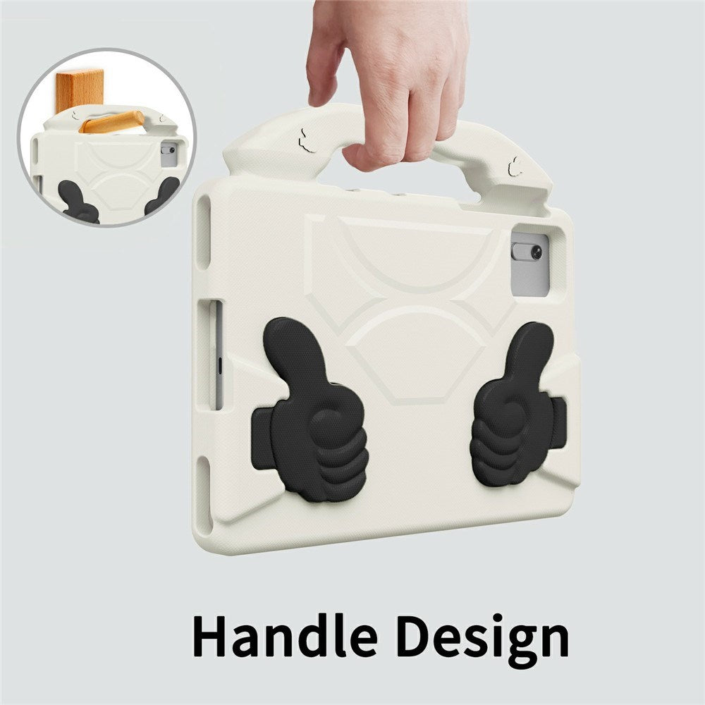 EIDERWOOD Xiaomi Redmi Pad 2 / SE / 6 / 5 / Lenovo Tab M11 / Samsung Galaxy Tab S10 FE / S9 FE / S9 / S8 / S7 Børne Cover m. Stå Funktion - Hvid