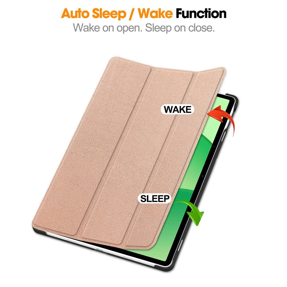 EIDERWOOD OnePlus Pad Lite - Kunstlæder Flip Cover m. Ståfunktion - Rose Gold