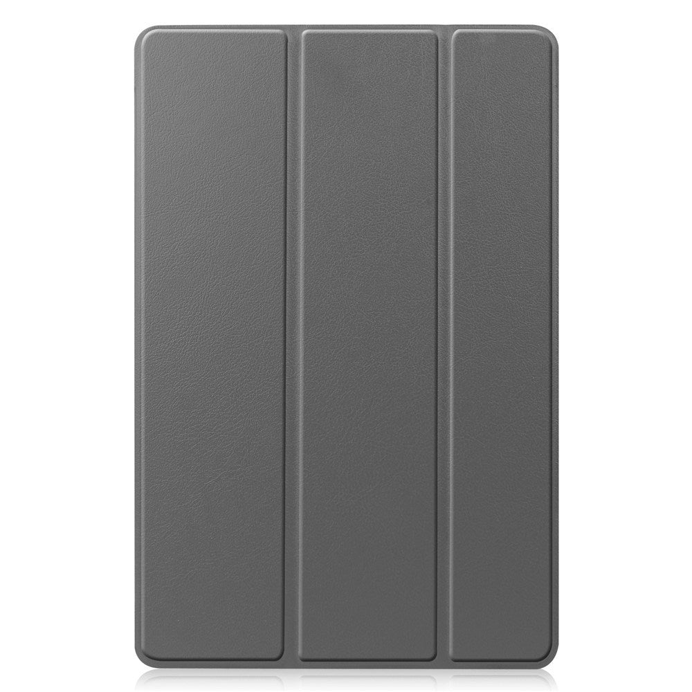 EIDERWOOD Samsung Galaxy Tab S11 / S10 Lite Tri-Fold Kunstlæder Flip Cover m. Stylus Pen Holder - Grå