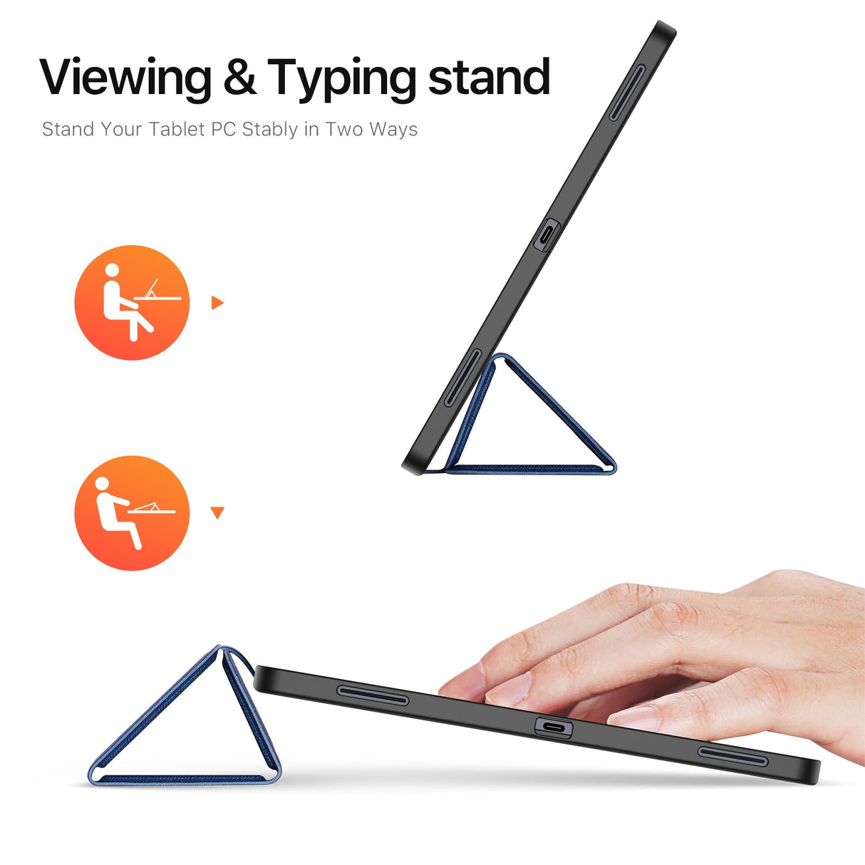 Samsung Galaxy Tab S11 Ultra DUX DUCIS DOMO Series Flip Cover m. Pen Holder - Blå