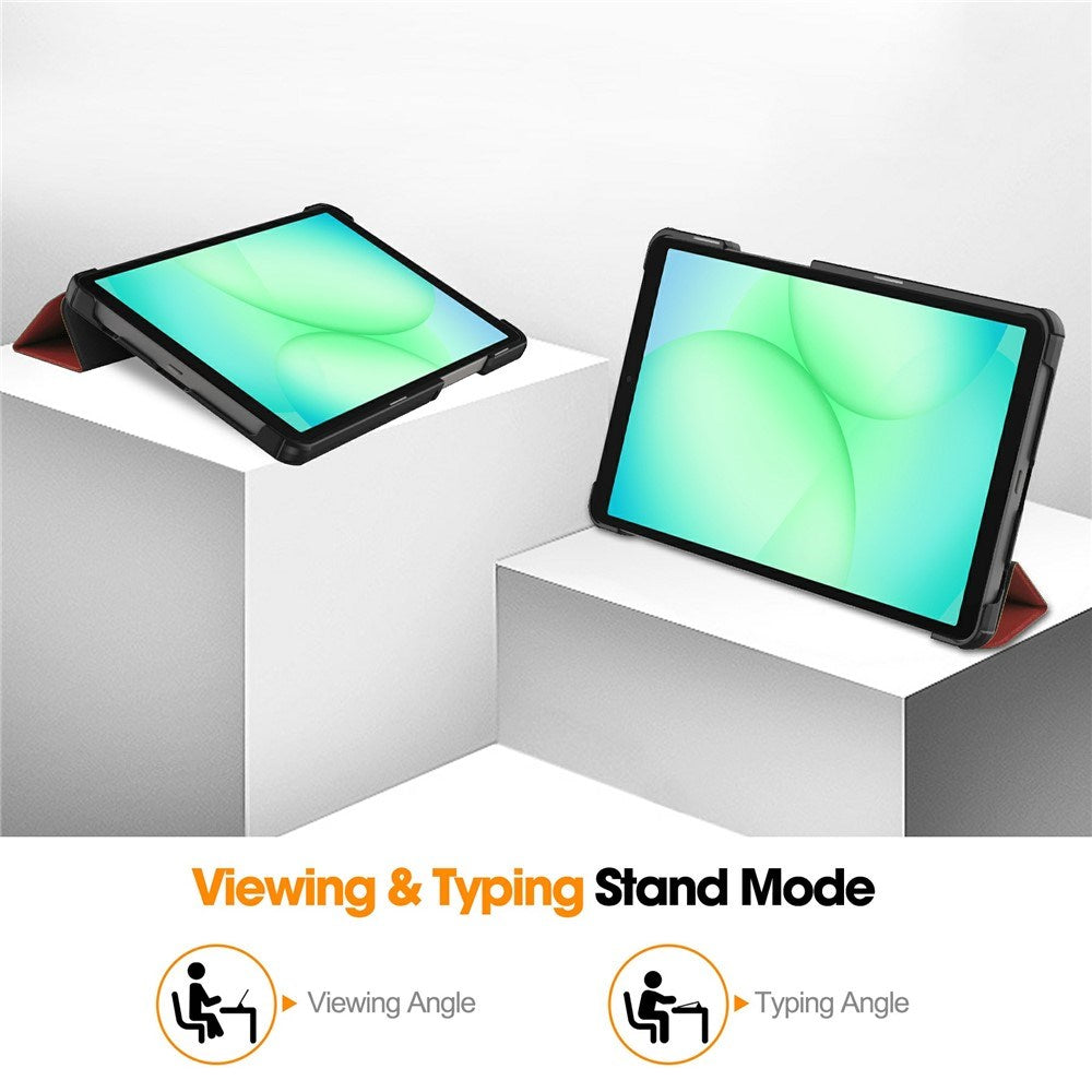 EIDERWOOD Samsung Galaxy Tab A11 Læder Tablet Cover m. Standerfunktion - Vinrød