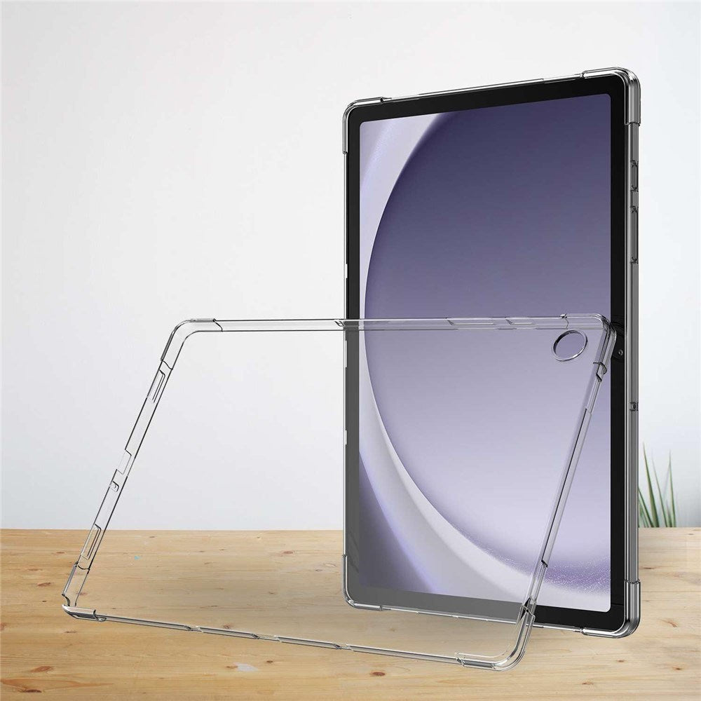 Samsung Galaxy Tab A11+ (Plus) EIDERWOOD Fleksibelt Plastik Tablet Cover - m. Skærmbeskyttelsesglas - Gennemsigtig