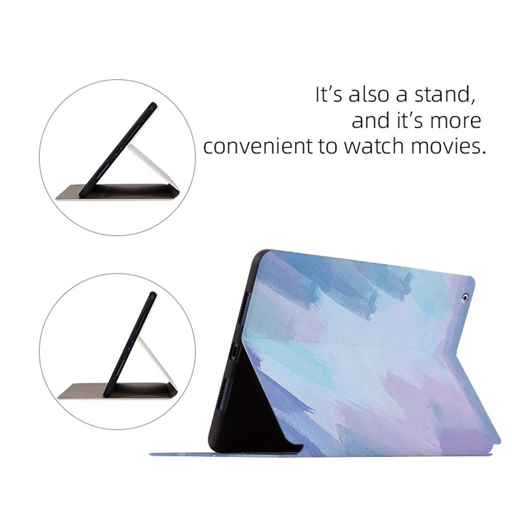 iPad 4 / 3 / 2 - EIDERWOOD Kunstlæder Flip Cover m. Mønster - Lyserød