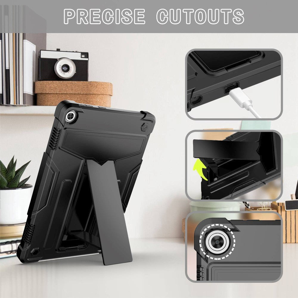 Lenovo Tab M10 (3. Gen) 10.1" (TB-328F/TB-328X) Håndværker Cover m. Ståfunktion - Sort