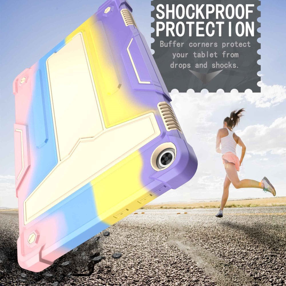 Lenovo Tab M10 (3. Gen) 10.1" (TB-328F/TB-328X) Håndværker Cover m. Ståfunktion - Regnbue