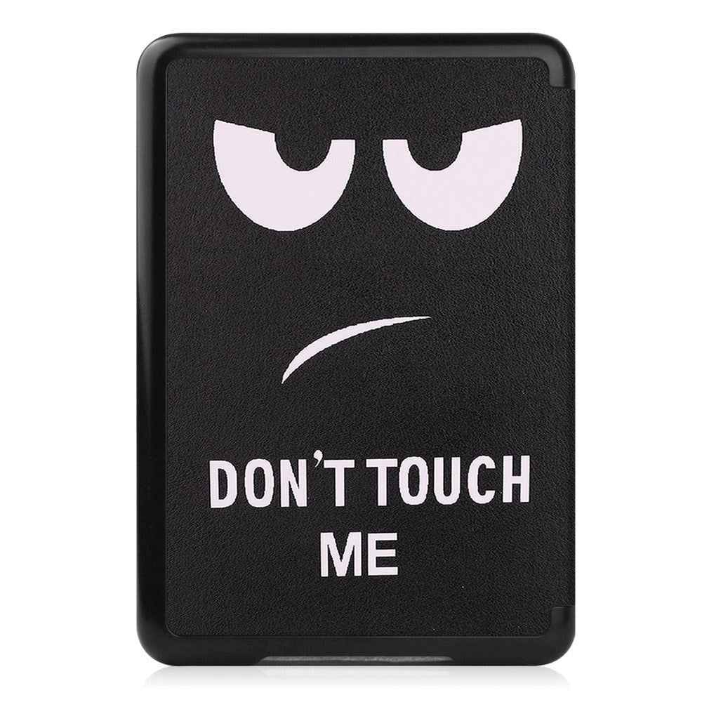 Amazon Kindle 11th Generation (2022) Kunstlæder Kindle Cover m. Vågeblus Funktion - "Don't Touch Me"