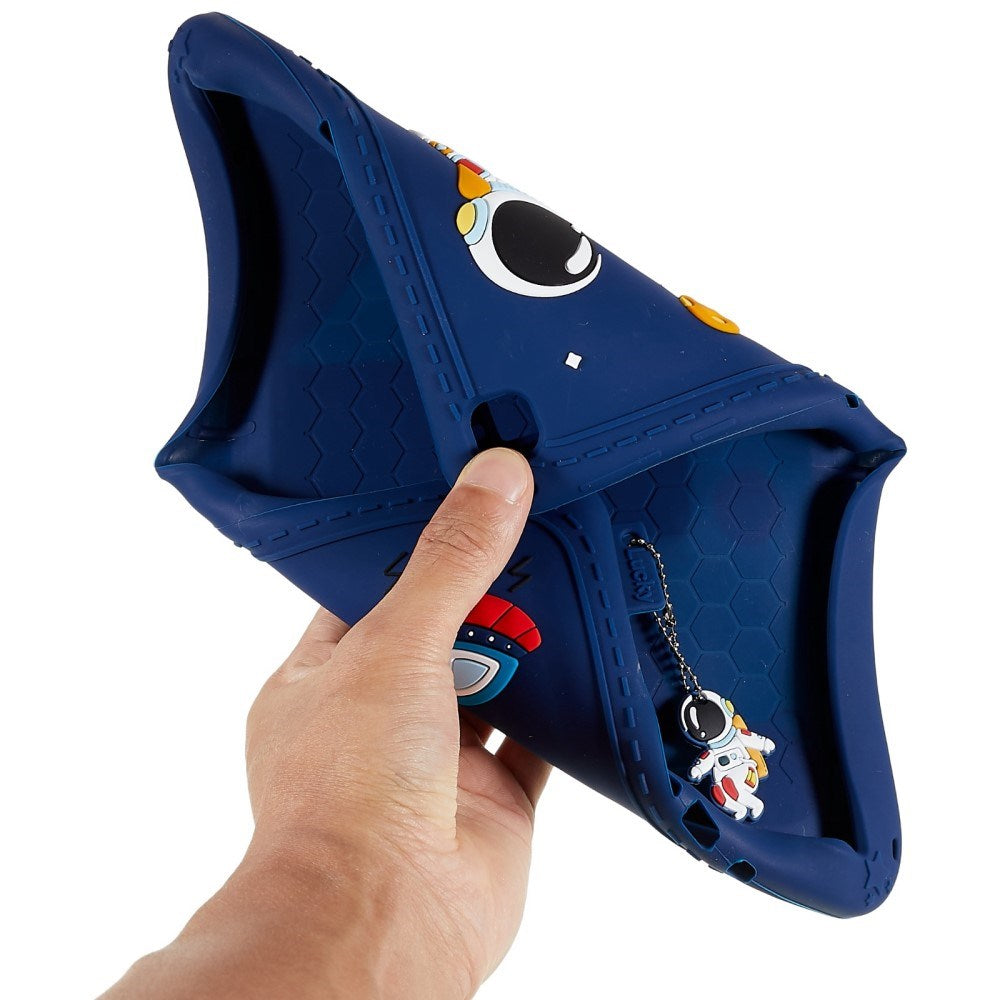 EIDERWOOD Samsung Galaxy Tab S6 Lite (2020-2024) Børne Tablet Cover m. Stander & Cartoon - Mørkeblå