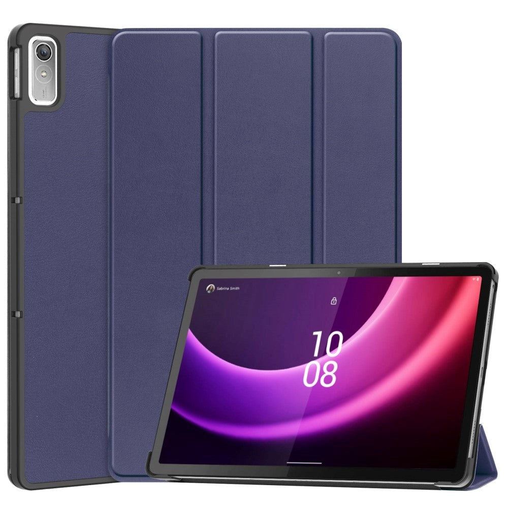 Lenovo Tab P11 Gen. 2 Tri-fold Læder Tablet Cover m. Vågeblus Funktion - Blå