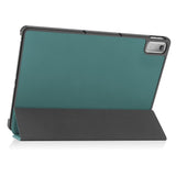 Lenovo Tab P11 Gen. 2 Tri-fold Læder Tablet Cover m. Vågeblus Funktion - Grøn