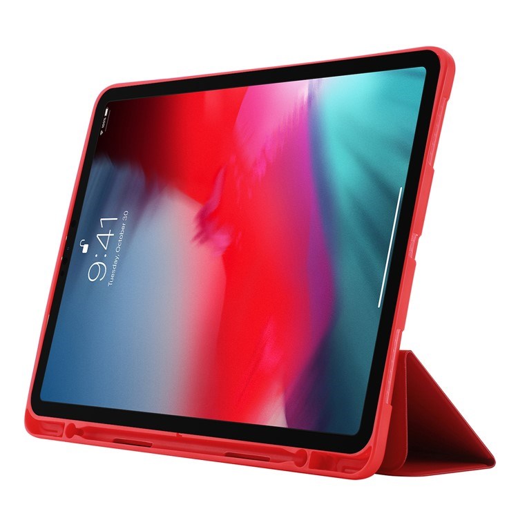EIDERWOOD iPad Pro 11" (2022 / 2021 / 2020 / 2018) Tri-Fold Kunstlæder Flip Cover - Rød