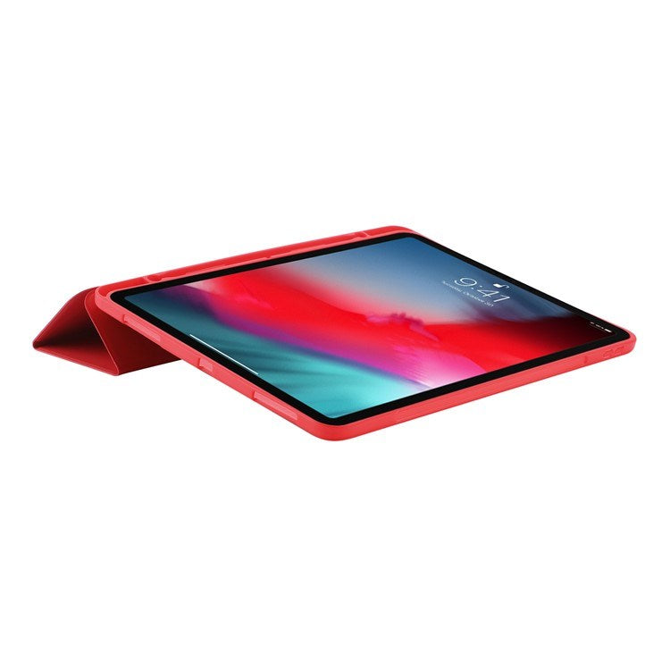 EIDERWOOD iPad Pro 11" (2022 / 2021 / 2020 / 2018) Tri-Fold Kunstlæder Flip Cover - Rød