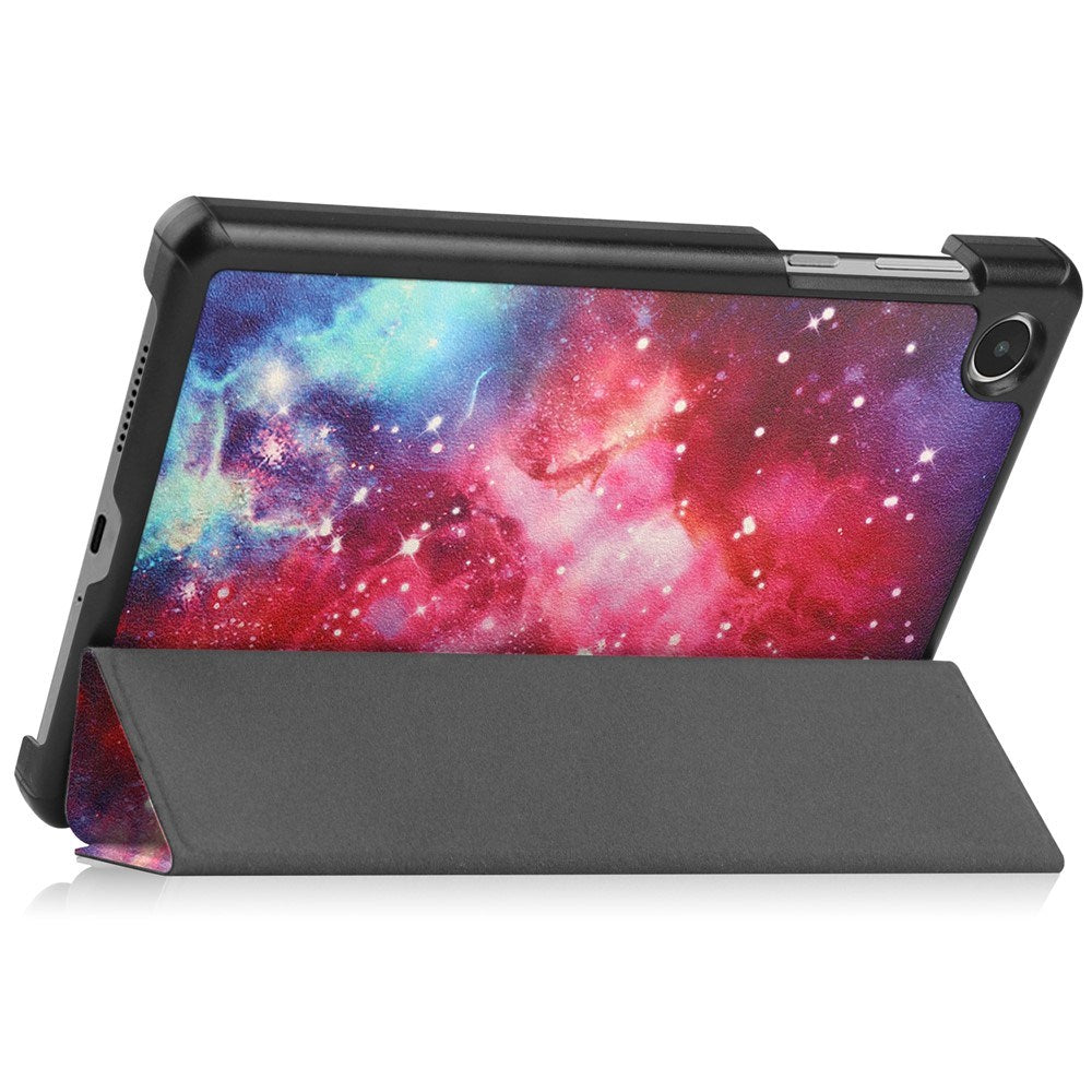 Lenovo Tab M8 (4. Gen.) - EIDERWOOD Tri-Fold Kunstlæder Flip Cover m. Mønster - Galakse
