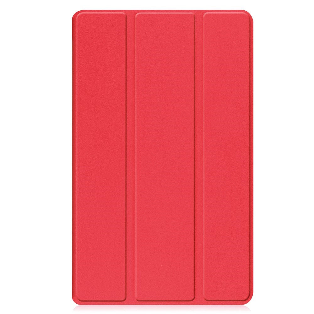 Lenovo Tab M8 (4. Gen.) - EIDERWOOD Tri-Fold Kunstlæder Flip Cover - Rød