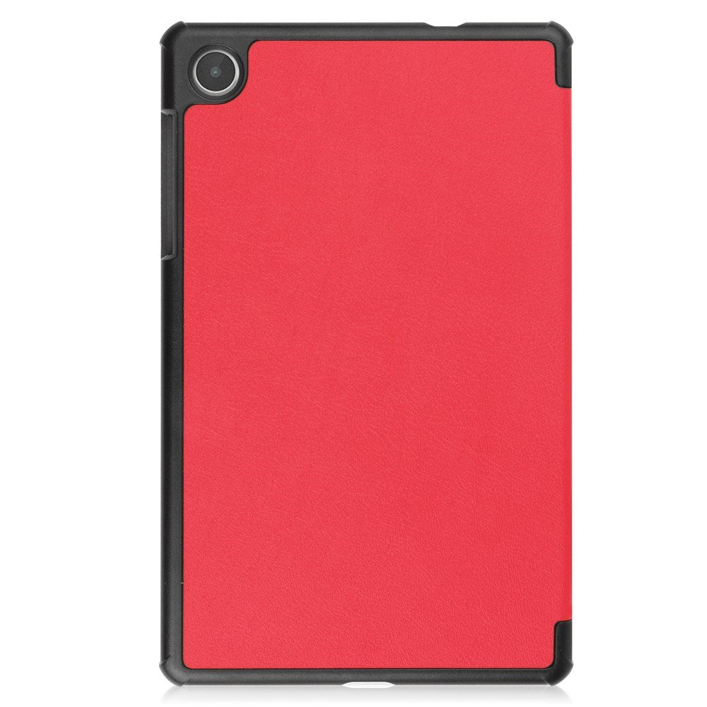 Lenovo Tab M8 (4. Gen.) - EIDERWOOD Tri-Fold Kunstlæder Flip Cover - Rød