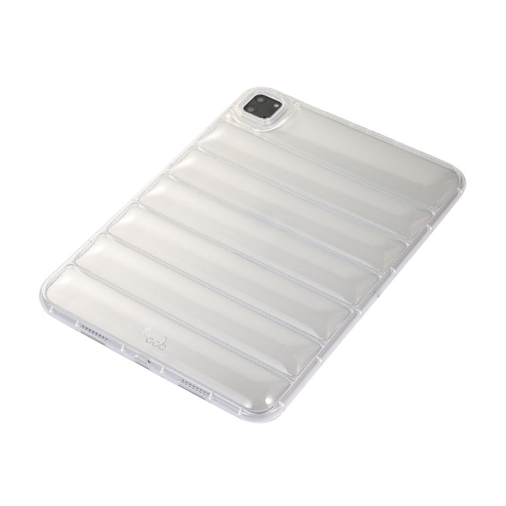 iPad Pro 11" (2022 / 2021 / 2020 / 2018) Fleksibelt Plastik Tablet Cover - Riller - Gennemsigtig