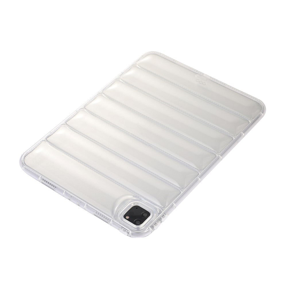 iPad Pro 11" (2022 / 2021 / 2020 / 2018) Fleksibelt Plastik Tablet Cover - Riller - Gennemsigtig