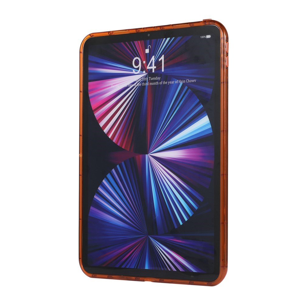 iPad Pro 11" (2022 / 2021 / 2020 / 2018) Fleksibelt Plastik Tablet Cover - Riller - Gennemsigtig / Brun