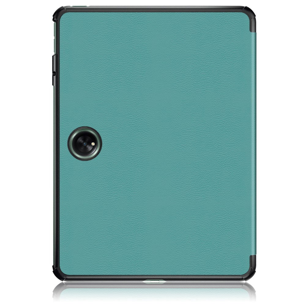 OnePlus Pad / Oppo Pad 2 Tri-Fold Læder Tablet Cover m. Standerfunktion - Turkis