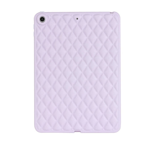 iPad 9.7 (2018-2017) / iPad Air 2 Fleksibelt Plastik Tablet Cover - Rhombe Design - Lilla