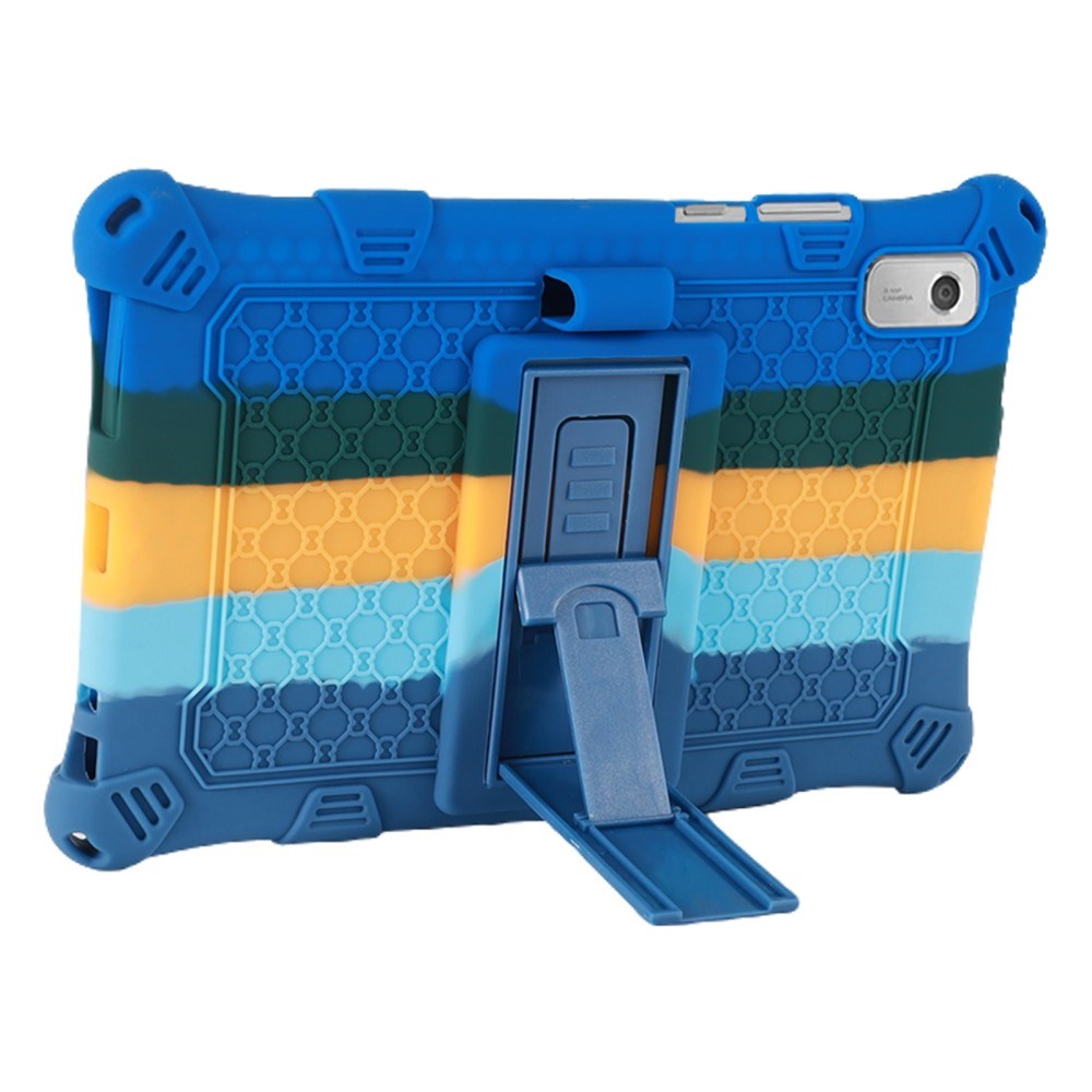 Lenovo Tab M9 Silikone Tablet Cover m. Ståfunktion - Blå / Grøn / Gul