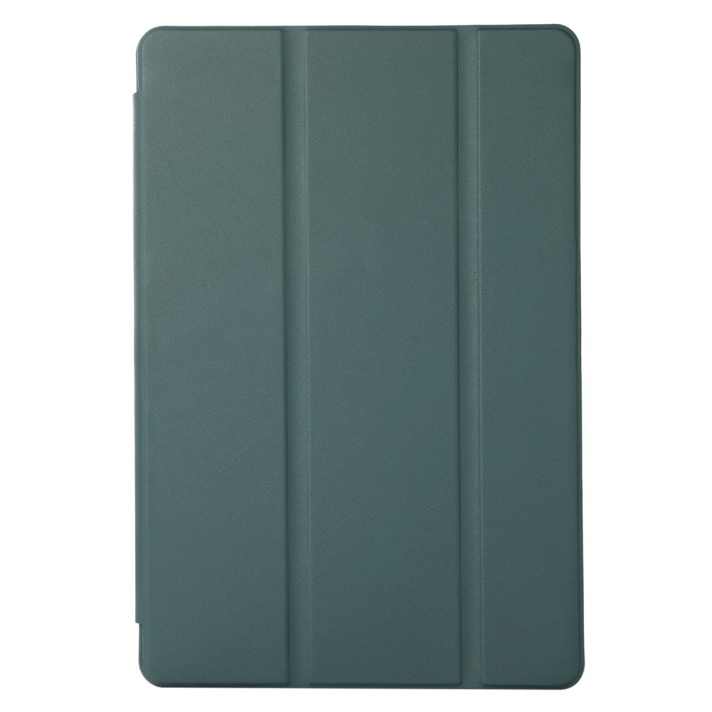 Samsung Galaxy Tab S6 Lite (2020-2024) Magnetisk Tri-Fold Læder Tablet Cover m. Pencil Holder - Mørkegrøn