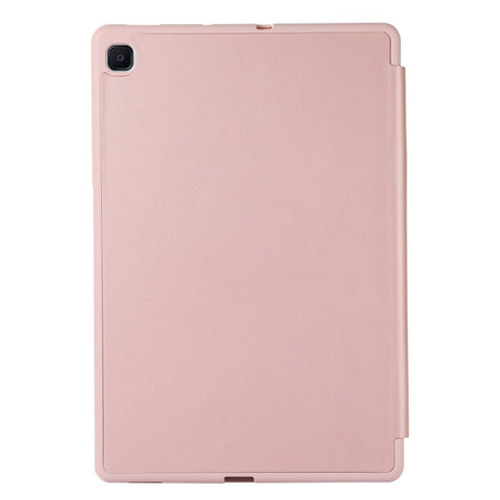 Samsung Galaxy Tab S6 Lite (2020-2024) Magnetisk Tri-Fold Læder Tablet Cover m. Pencil Holder - Rose Gold