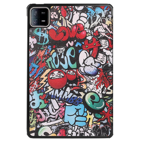 Xiaomi Pad 6 Læder Flip Cover m. Stand - Graffiti