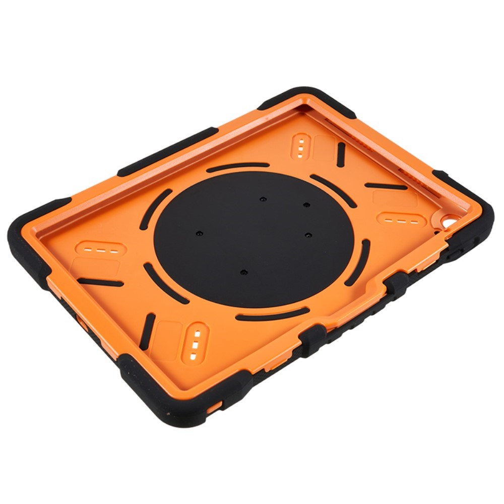 Pepkoo iPad 11" (2025) / 10.9" (2024 / 2022) Børne Cover m. Kickstand - Sort / Orange