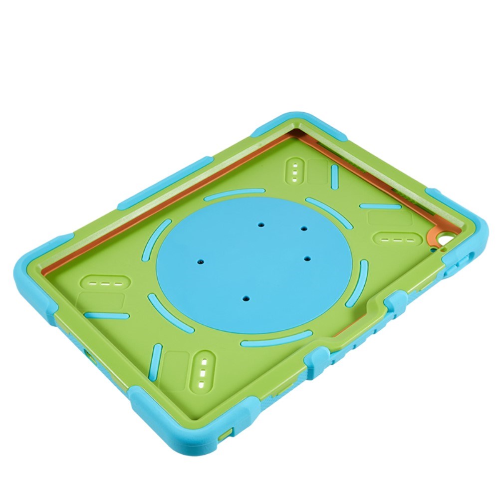 Pepkoo iPad 11" (2025) / 10.9" (2024 / 2022) Børne Cover m. Kickstand - Blå / Grøn