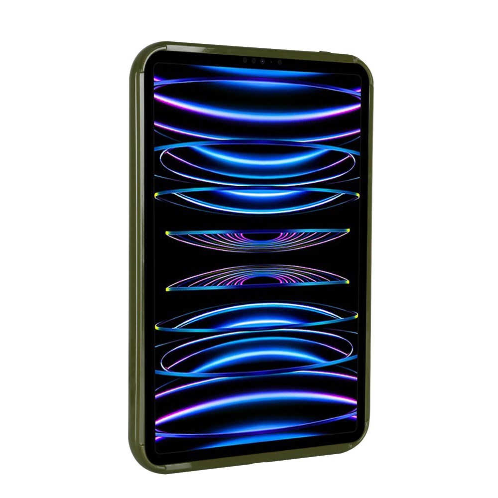 iPad Pro 11" (2022 / 2021 / 2020 / 2018) Plastik Bagside Cover - Bølget Design - Grøn